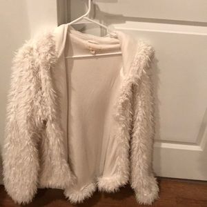 Love Stitch Luxe Faux Fur Cardigan - Size M